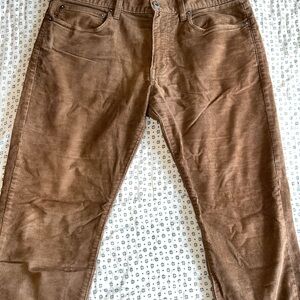J. Crew Men's Brown Corduroy Pants